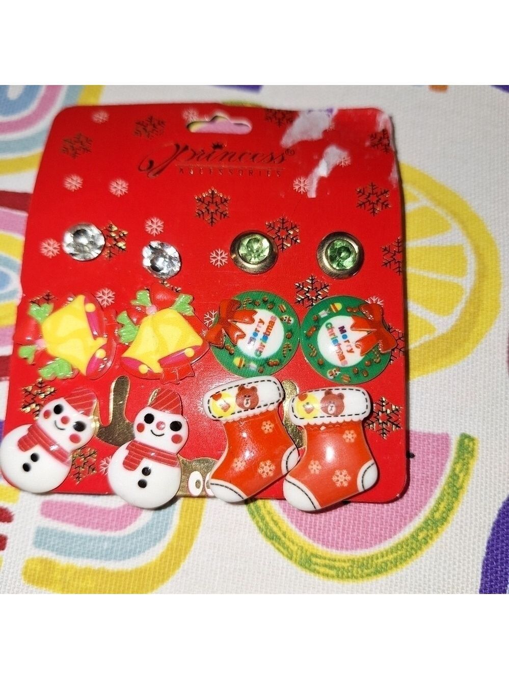 Christmas Holiday Earrings 6 Pair